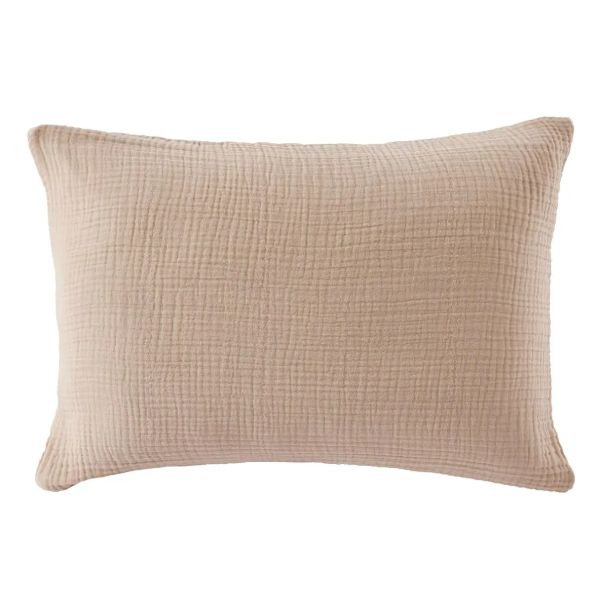 EMINZA Taie d'oreiller quadruple gaze de coton (50 x 70 cm) Victoria x Gaïa Ficelle Best