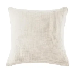 EMINZA Taie d'oreiller quadruple gaze de coton (60 x 60 cm) Victoria x Gaïa pampa Beige Discount