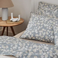 TRADILINGE Taie d'oreiller rectangulaire percale de coton (50 x 70 cm) Lison e Gris Best