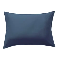 EMINZA Taie d'oreiller rectangulaire satin de bambou (50 x 80 cm) Sienna Bleu nuit Online