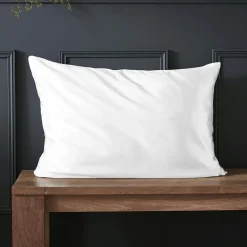 EMINZA Taie d'oreiller rectangulaire soie de mûrier (50 x 80 cm) Mizuki he Blanc Discount