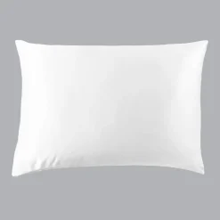 EMINZA Taie d'oreiller rectangulaire soie de mûrier (50 x 80 cm) Mizuki he Blanc Discount
