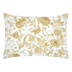 STOF Taie d'oreiller rectangulaire percale de coton (50 x 70 cm) Jacinthe Jaune moutarde Best