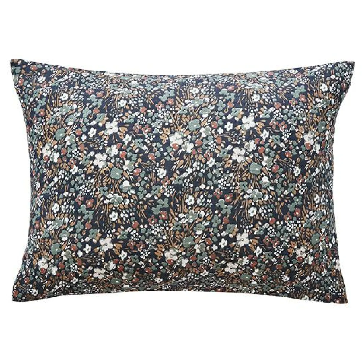 EMINZA Taie d'oreiller rectangulaire gaze de coton (50 x 70 cm) Constance Bleu nuit Best