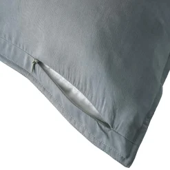 EMINZA Taie d'oreiller rectangulaire lyocell Tencel™ lavé (50 x 70 cm) Olivia stone Bleu Outlet