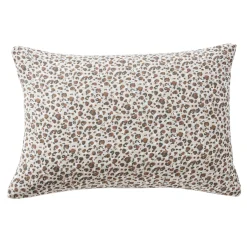EMINZA Taie d'oreiller rectangulaire gaze de coton (50 x 70 cm) Rosa Marron New
