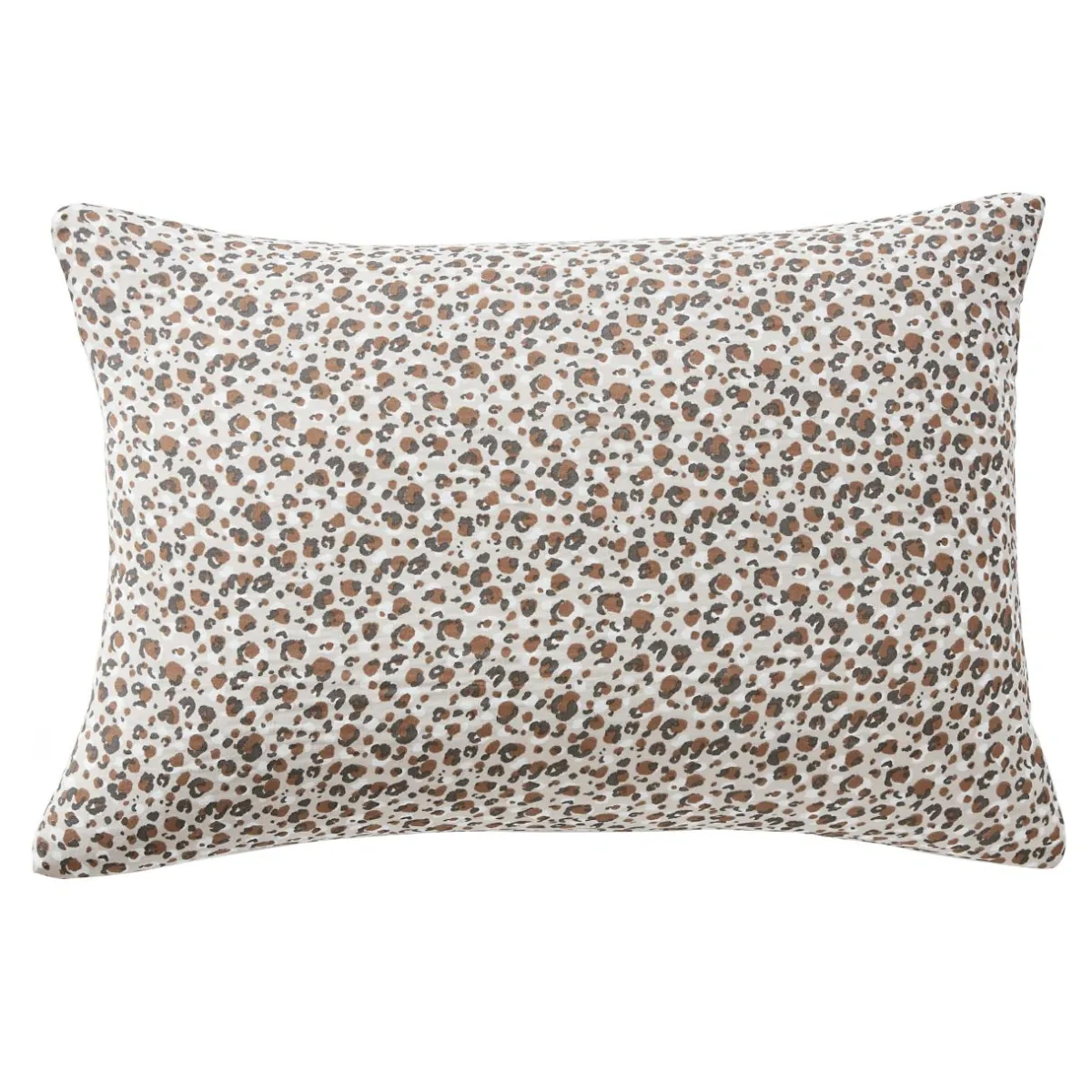 EMINZA Taie d'oreiller rectangulaire gaze de coton (50 x 70 cm) Rosa Marron New