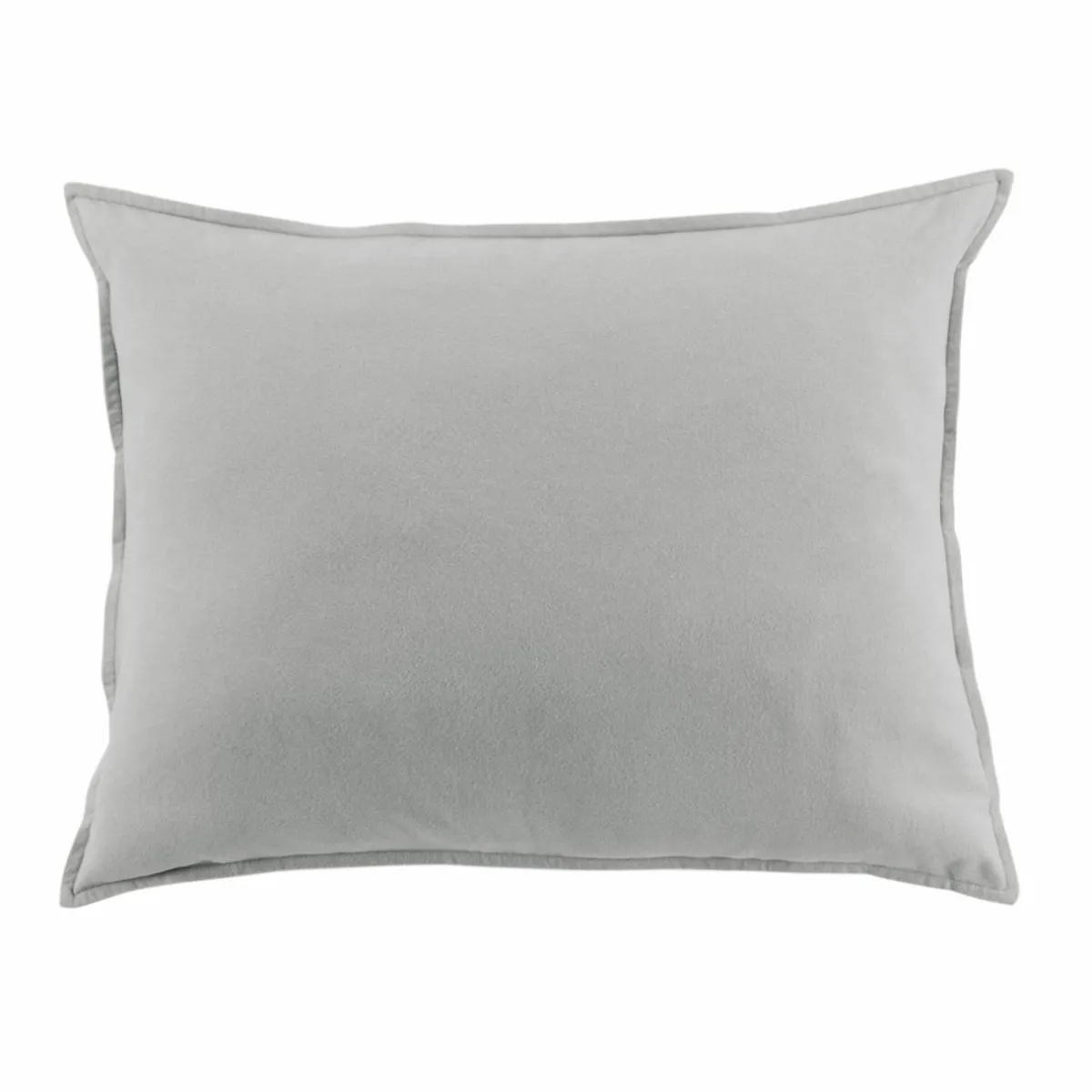 EMINZA Taie d'oreiller rectangulaire flanelle de coton (50 x 80 cm) Nina Gris clair Online