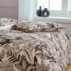 TRADILINGE Taie d'oreiller rectangulaire percale de coton (50 x 70 cm) Alba e Noir Clearance