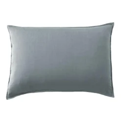 EMINZA Taie d'oreiller rectangulaire lyocell Tencel™ lavé (50 x 80 cm) Olivia stone Bleu Hot