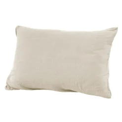 EMINZA Taie d'oreiller rectangulaire gaze de coton (50 x 80 cm) Gaïa pampa Beige Outlet