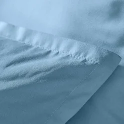 EMINZA Taie d'oreiller rectangulaire percale de coton (50 x 70 cm) Cali Bleu Ciel Clearance