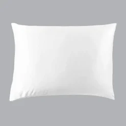 EMINZA Taie d'oreiller rectangulaire soie de mûrier (50 x 70 cm) Mizuki he Blanc Outlet