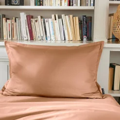 EMINZA Taie d'oreiller rectangulaire percale de coton (50 x 70 cm) Cali Rose Pêche Online