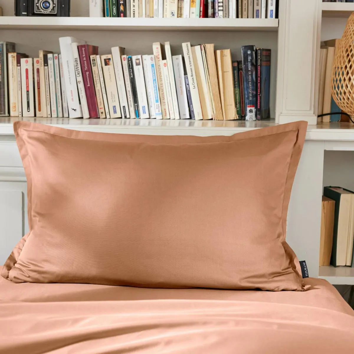 EMINZA Taie d'oreiller rectangulaire percale de coton (50 x 70 cm) Cali Rose Pêche Online