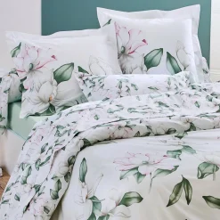 TRADILINGE Taie d'oreiller rectangulaire percale de coton (50 x 70 cm) Magnolia sauge Vert Sale