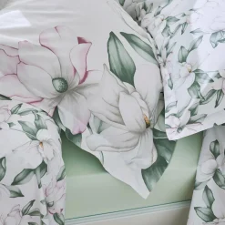 TRADILINGE Taie d'oreiller rectangulaire percale de coton (50 x 70 cm) Magnolia sauge Vert Sale