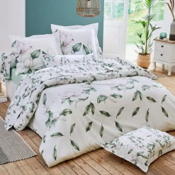 TRADILINGE Taie d'oreiller rectangulaire percale de coton (50 x 70 cm) Magnolia sauge Vert Sale