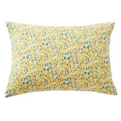 EMINZA Taie d'oreiller rectangulaire gaze de coton (50 x 70 cm) Abigaël Jaune Outlet