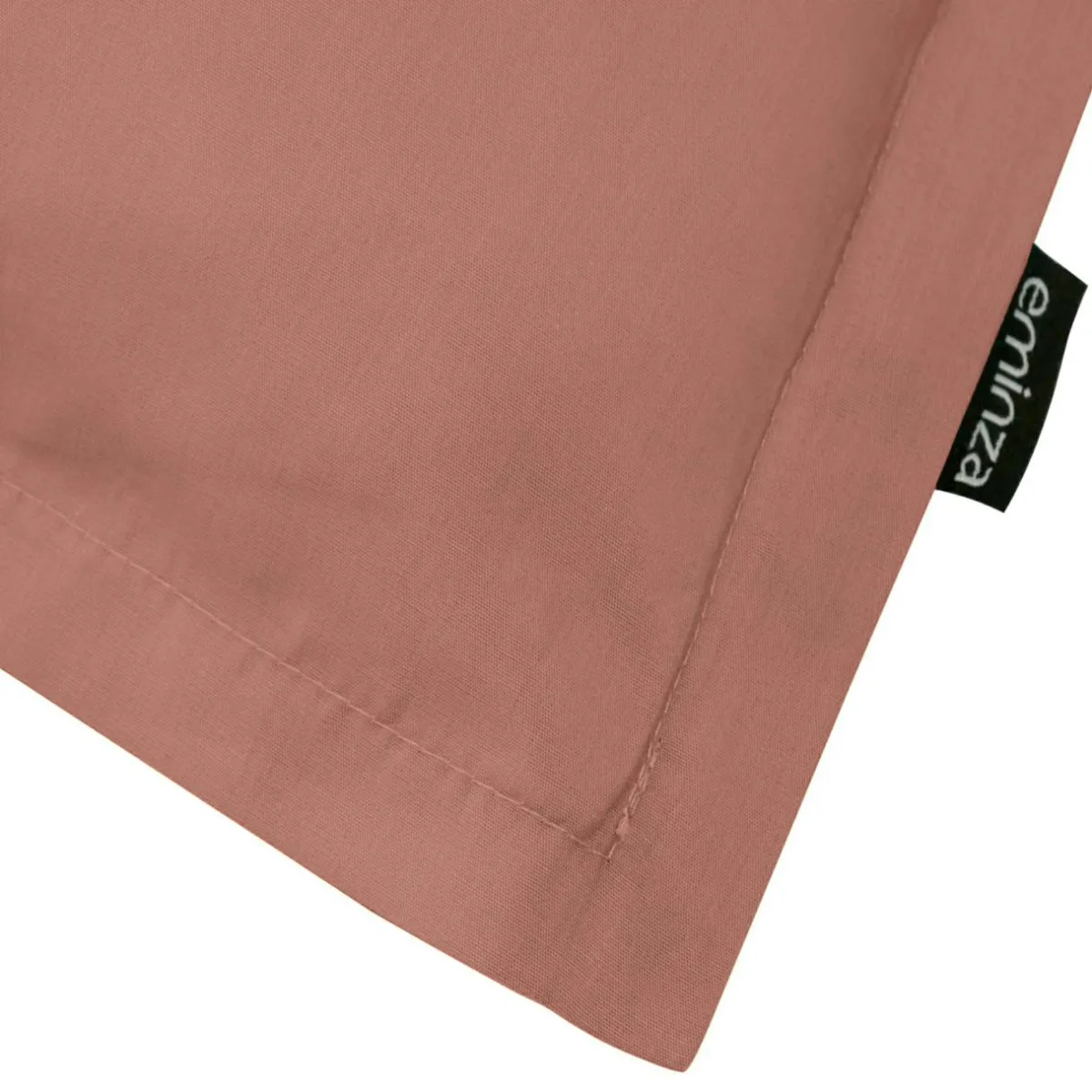 EMINZA Taie d'oreiller rectangulaire percale de coton (50 x 80 cm) Cali Bois de rose Rose clair Discount