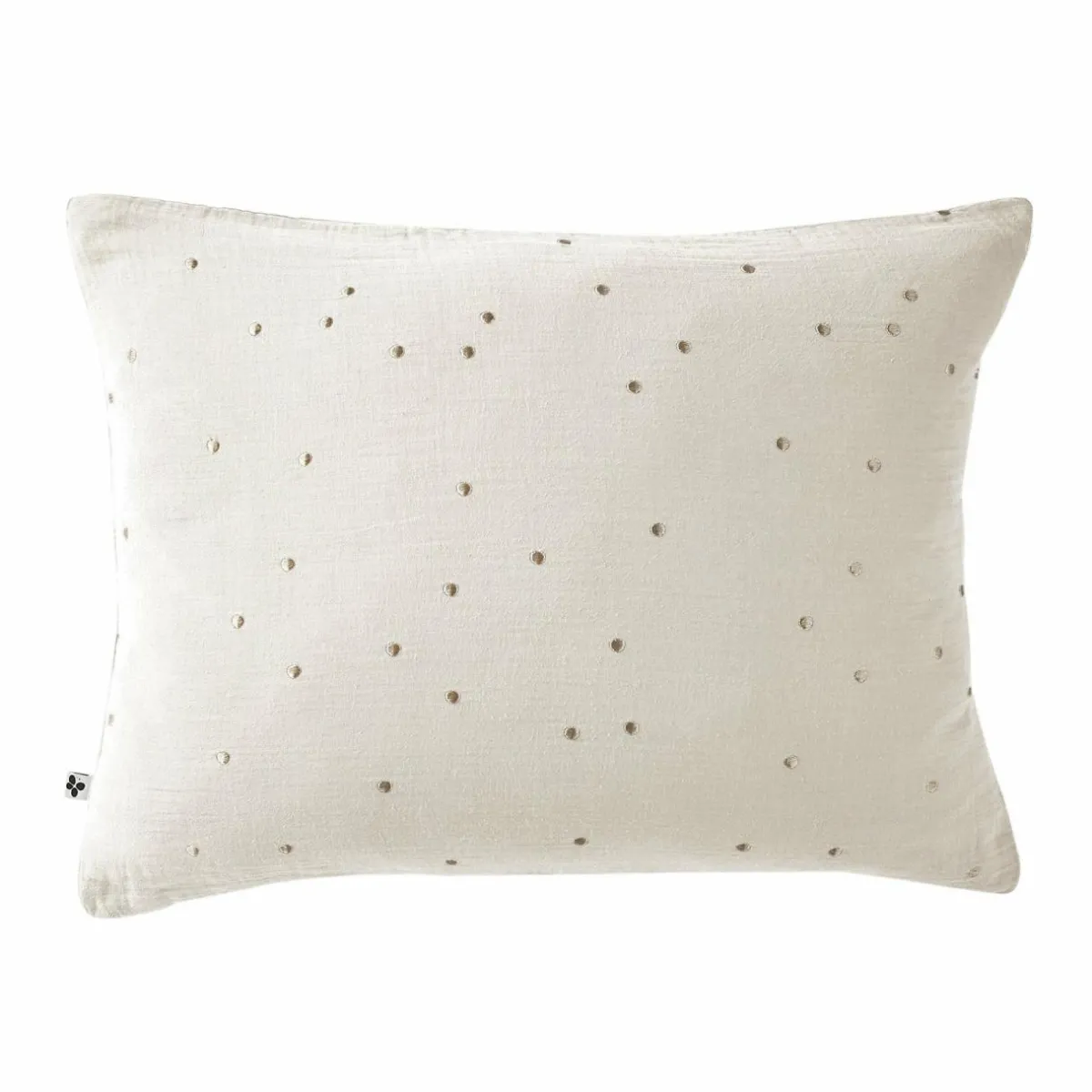 EMINZA Taie d'oreiller rectangulaire gaze de coton (50 x 70 cm) Gaïa Chic pampa Beige Clearance