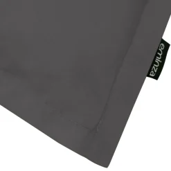 EMINZA Taie d'oreiller rectangulaire percale de coton (80 cm) Cali Gris Anthracite Discount