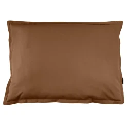 EMINZA Taie d'oreiller rectangulaire percale de coton (50 x 80 cm) Cali Marron Chocolat Sale
