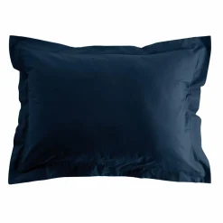 DOUCEUR D'INTERIEUR Taie d'oreiller rectangulaire coton bio (50 x 70 cm) Biolina Bleu nuit New