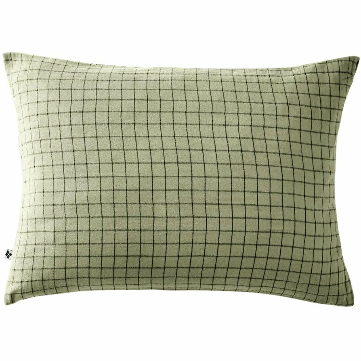 EMINZA Taie d'oreiller rectangulaire gaze de coton (50 x 70 cm) Gaïa Mix Vert tilleul Best