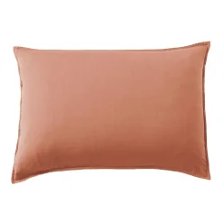 EMINZA Taie d'oreiller rectangulaire lyocell Tencel™ lavé (50 x 70 cm) Olivia Terracotta Online