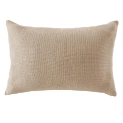 EMINZA Taie d'oreiller rectangulaire coton nid d'abeille (50 x 80 cm) Eva Ficelle Outlet