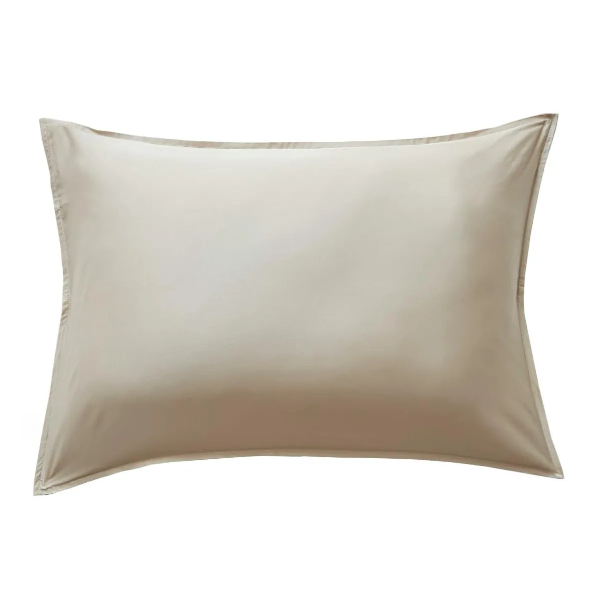 EMINZA Taie d'oreiller rectangulaire satin de bambou (50 x 70 cm) Sienna Beige Discount