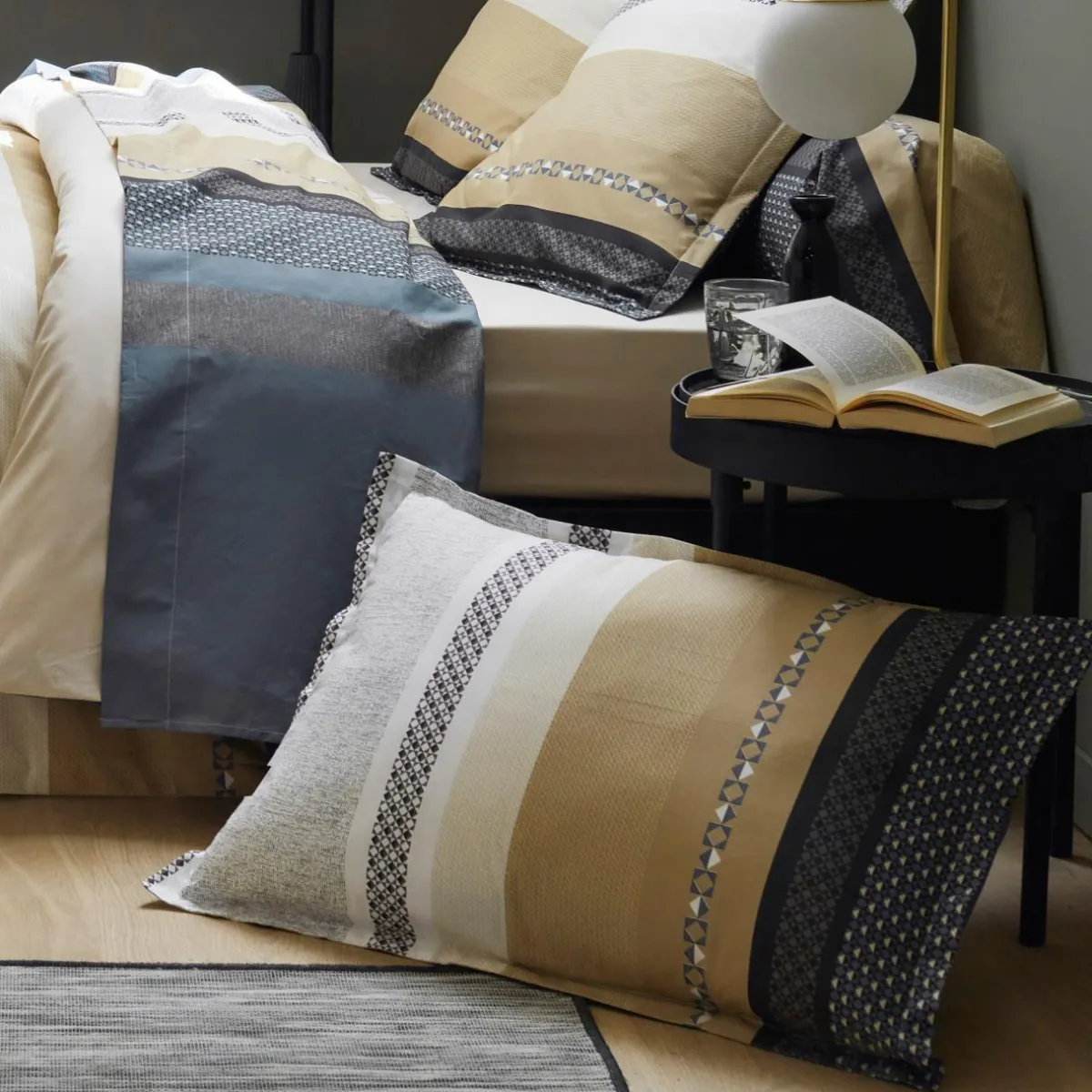 TRADILINGE Taie d'oreiller rectangulaire percale de coton (50 x 70 cm) Marlow e Gris Sale