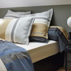 TRADILINGE Taie d'oreiller rectangulaire percale de coton (50 x 70 cm) Marlow e Gris Sale