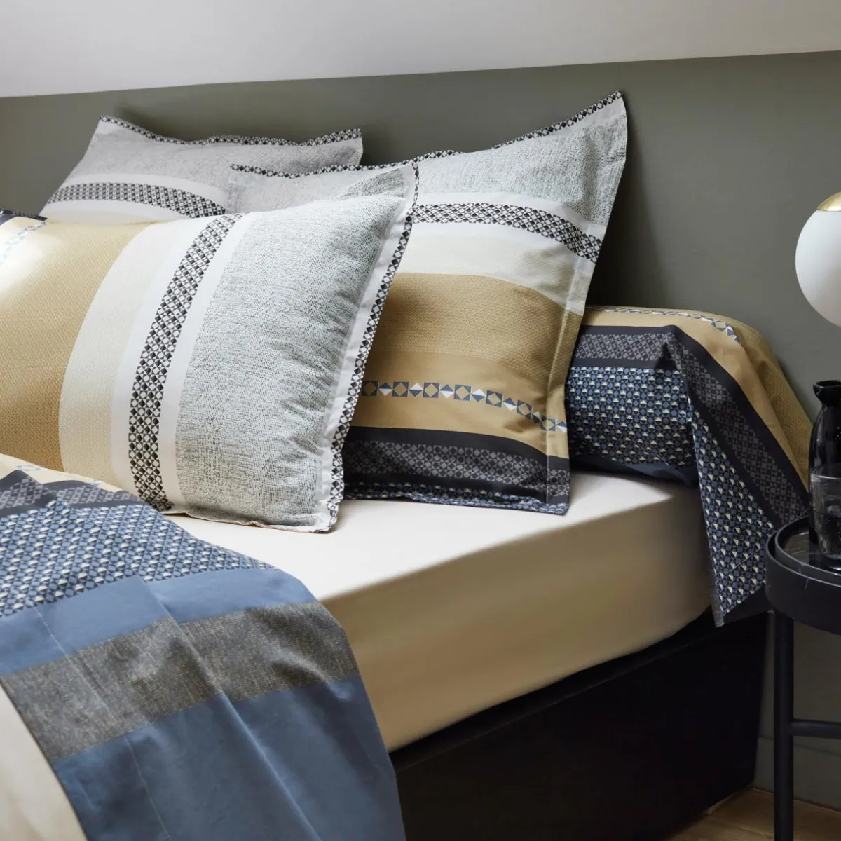 TRADILINGE Taie d'oreiller rectangulaire percale de coton (50 x 70 cm) Marlow e Gris Sale