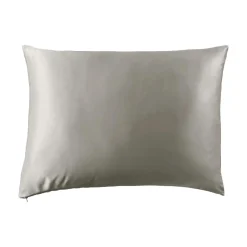 EMINZA Taie d'oreiller rectangulaire soie de mûrier (50 x 70 cm) Mizuki Gris clair Clearance