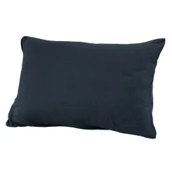 EMINZA Taie d'oreiller rectangulaire gaze de coton (50 x 70 cm) Gaïa Bleu nuit New