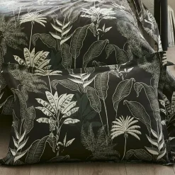 TRADILINGE Taie d'oreiller rectangulaire satin de coton (50 x 70 cm) Cayenne e Noir New
