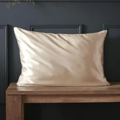 EMINZA Taie d'oreiller rectangulaire soie de mûrier (50 x 80 cm) Mizuki pampa Beige Hot