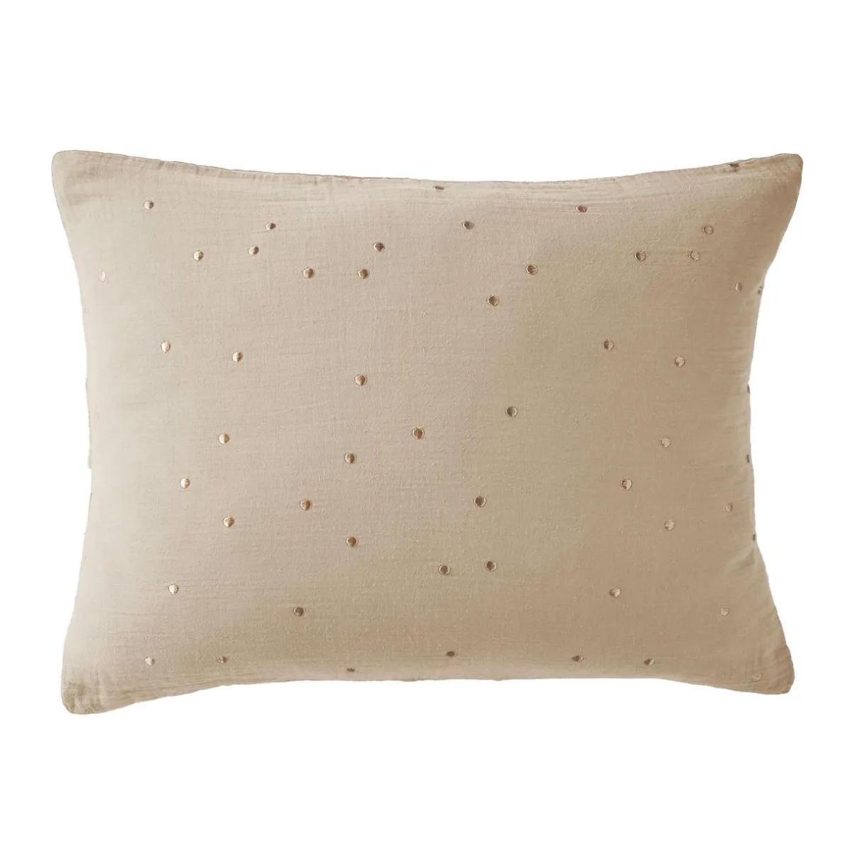 EMINZA Taie d'oreiller rectangulaire gaze de coton (50 x 70 cm) Gaïa Chic Ficelle Outlet