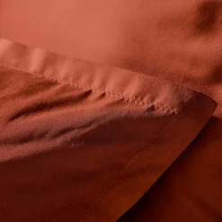 EMINZA Taie d'oreiller rectangulaire percale de coton (50 x 80 cm) Cali Terracotta Hot