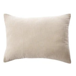 EMINZA Taie d'oreiller Rectangulaire gaze de coton (50 x 70 cm) Gaïa rayures Ficelle Rayure Ficelle Outlet