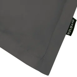 EMINZA Taie d'oreiller rectangulaire percale de coton (50 x 70 cm) Cali Gris Anthracite