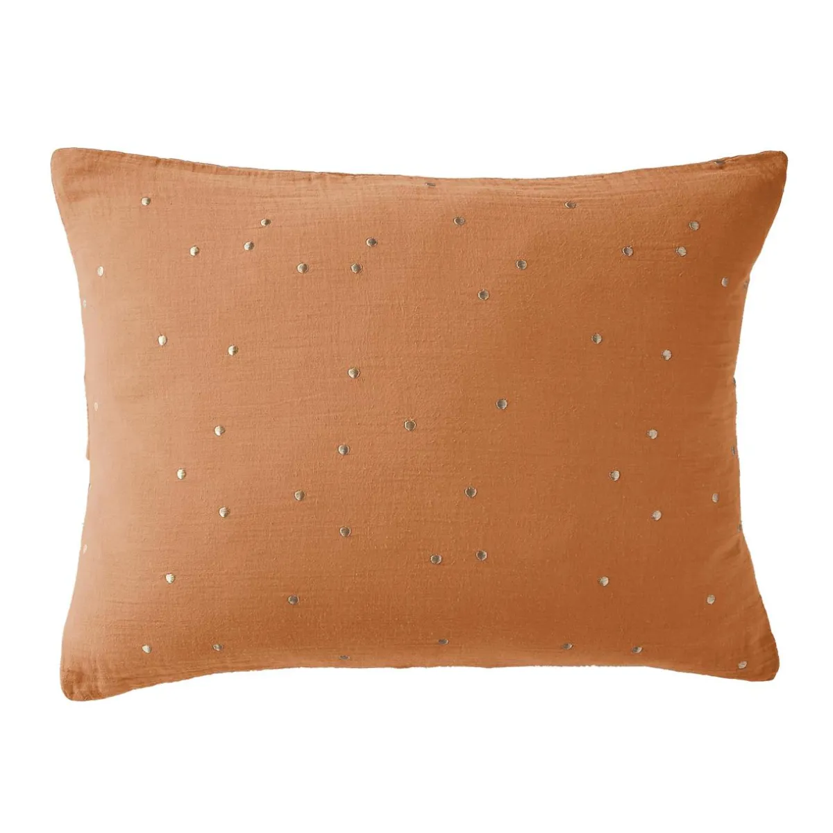 EMINZA Taie d'oreiller rectangulaire gaze de coton (50 x 70 cm) Gaïa Chic Abricot Sale