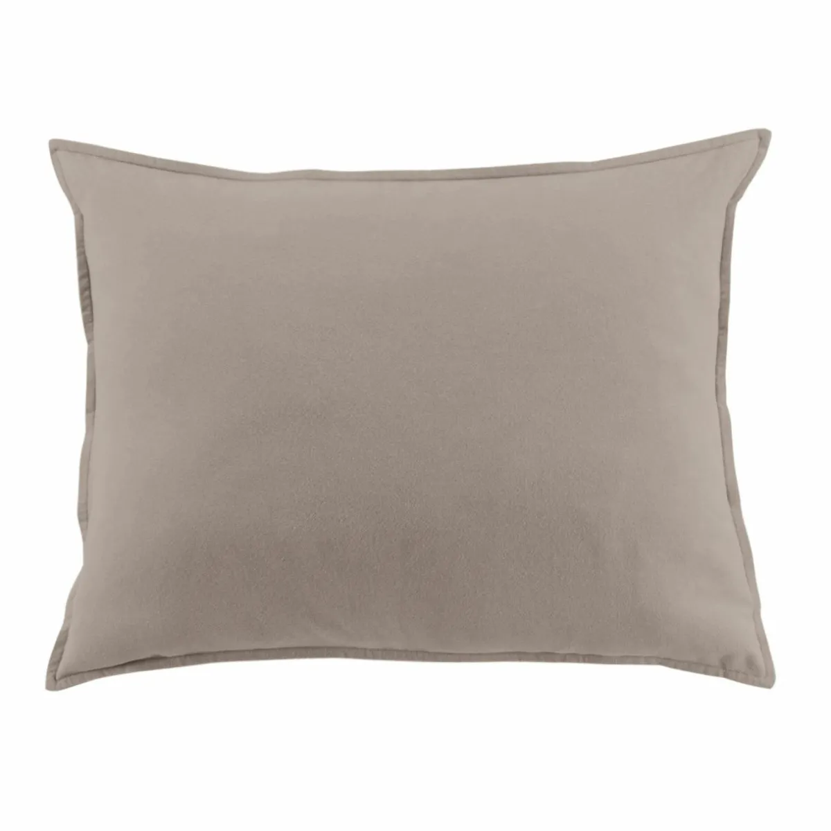 EMINZA Taie d'oreiller rectangulaire flanelle de coton (50 x 80 cm) Nina Ficelle Outlet