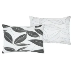 STOF Taie d'oreiller rectangulaire percale de coton (50 x 70 cm) Matisse e Gris Discount