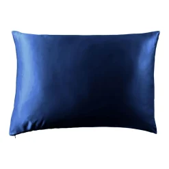 EMINZA Taie d'oreiller rectangulaire soie de mûrier (50 x 80 cm) Mizuki Bleu marine Hot