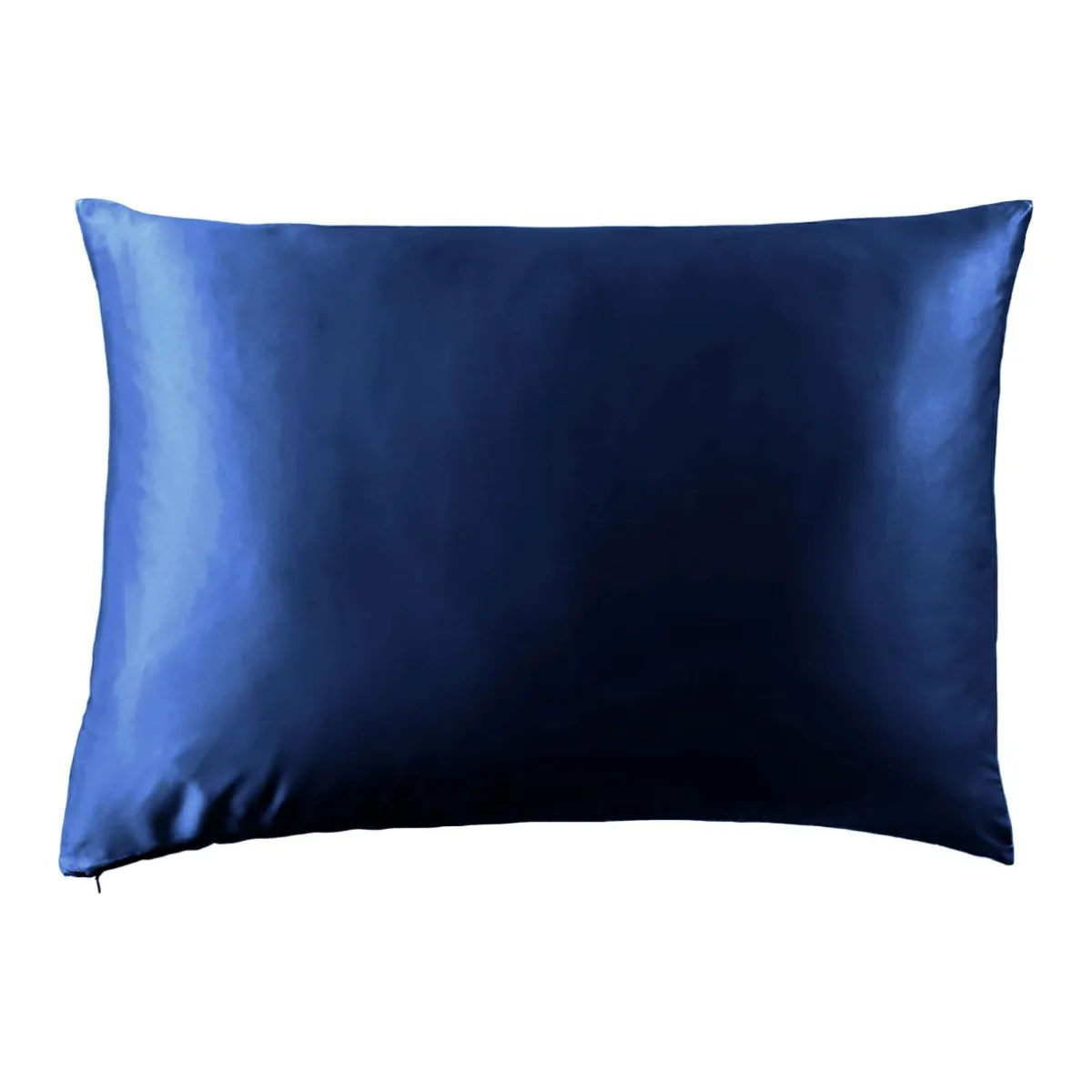 EMINZA Taie d'oreiller rectangulaire soie de mûrier (50 x 80 cm) Mizuki Bleu marine Hot
