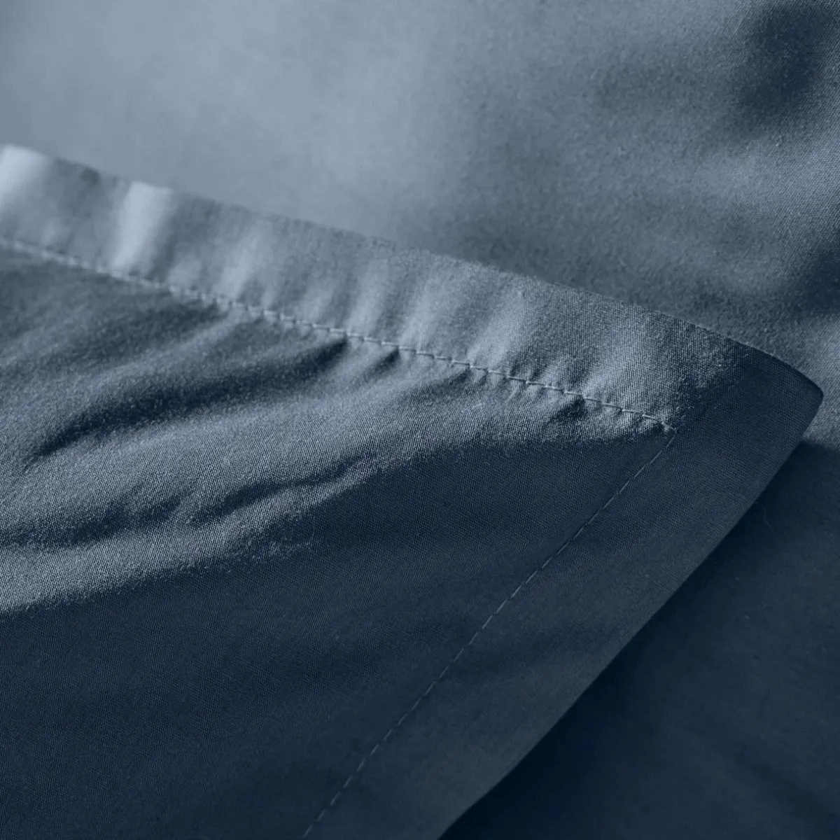 EMINZA Taie d'oreiller rectangulaire percale de coton (50 x 70 cm) Cali Bleu marine Discount
