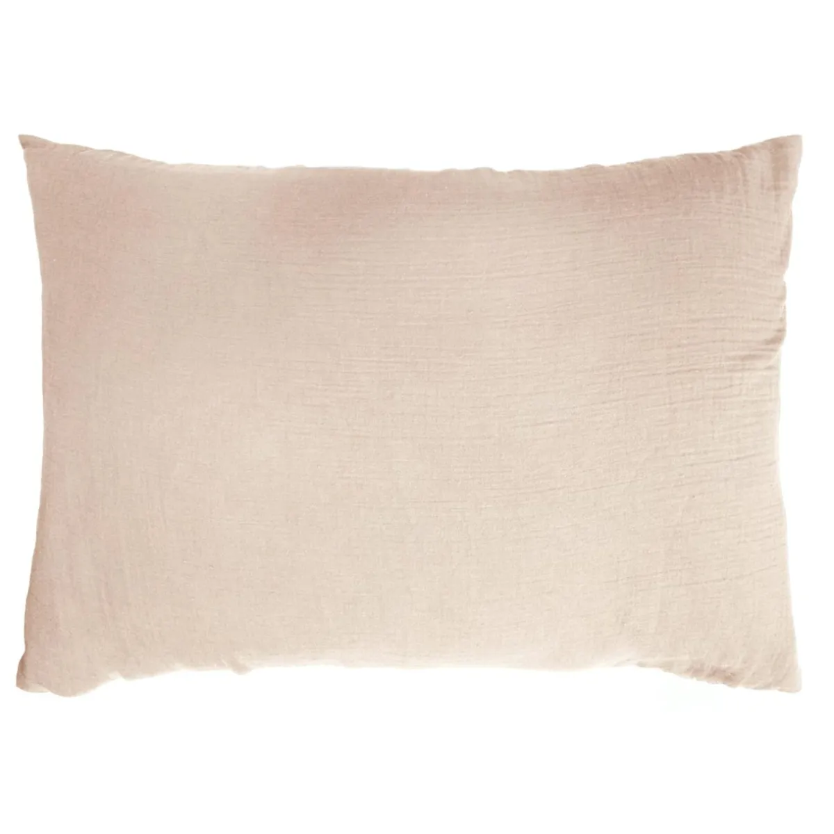 EMINZA Taie d'oreiller rectangulaire gaze de coton (50 x 70 cm) Gaïa Rose poudré Online